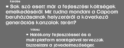 A Capcom válaszol – Megújult üzleti stratégia